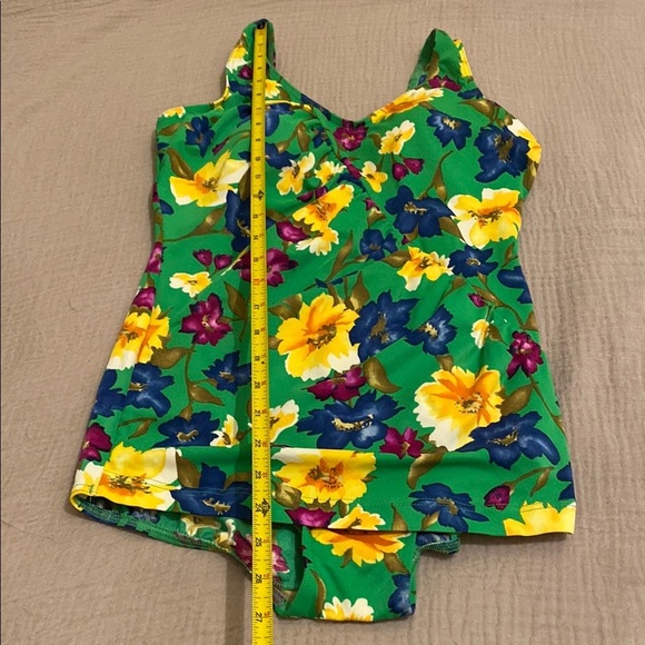 MAILLOT Batten Floral One-Piece Swimsuit. Size 14 - Picture 6 of 7